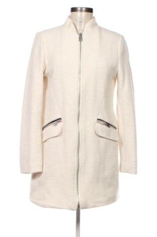 Palton de femei Stradivarius, Mărime S, Culoare Ecru, Preț 262,45 Lei, #138038673