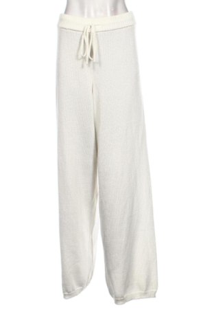 Pantaloni trening de femei Mango, Mărime XL, Culoare Ecru, Preț 100,99 Lei, #138023278
