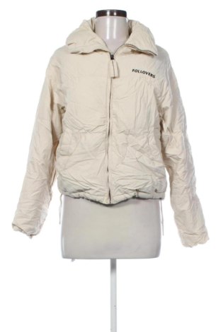 Kurtka damska Bershka, Rozmiar XS, Kolor ecru, Cena 133,99 zł, #138001543