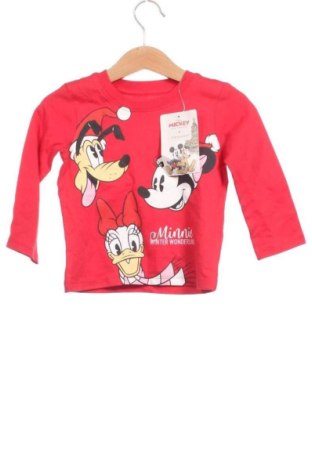 Bluză pentru copii Disney, Mărime 9-12m/ 74-80 cm, Culoare Roșu, Preț 48,00 Lei, #137998371