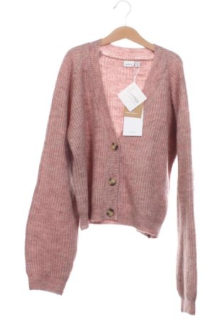 Kinder Strickjacke Name It, Größe 12-13y/ 158-164 cm, Farbe Aschrosa, Preis 16,00 €, #138037390