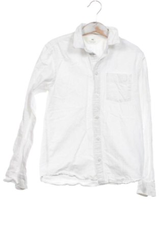 Kinderhemd H&M, Größe 7-8y/ 128-134 cm, Farbe Weiß, Preis 6,00 €, #137998886