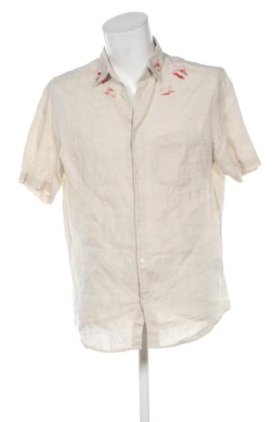 Cămașă de bărbați H&M, Mărime M, Culoare Ecru, Preț 73,49 Lei, #138001505