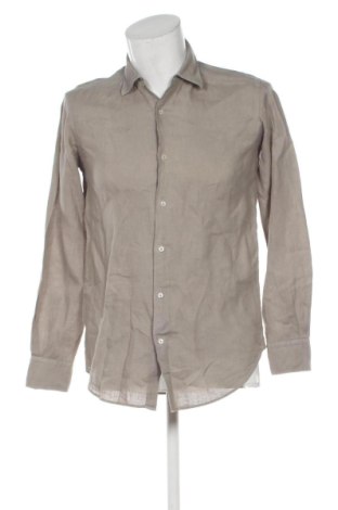 Мъжка риза Massimo Dutti, Размер S, Цвят Бежов, Цена 32,58 €, #138031615