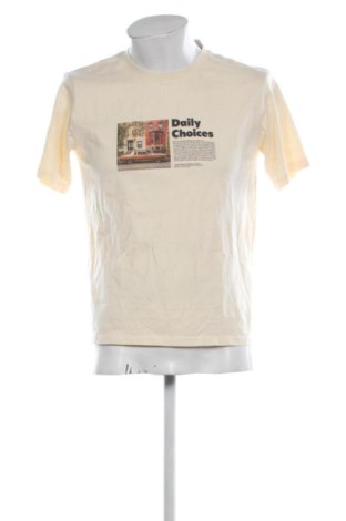 Męski T-shirt Jack & Jones, Rozmiar M, Kolor ecru, Cena 53,23 zł, #137985560