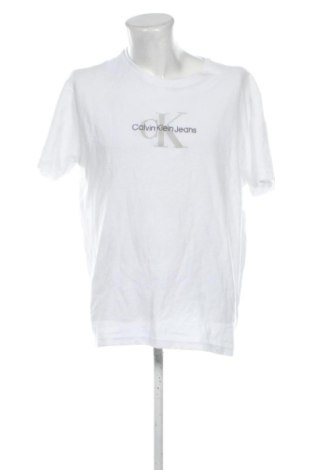 Męski T-shirt Calvin Klein, Rozmiar XXL, Kolor Biały, Cena 131,54 zł, #137987180
