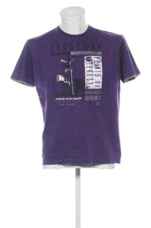 Herren T-Shirt Tom Tailor, Größe L, Farbe Lila, Preis € 14,00, #137999683