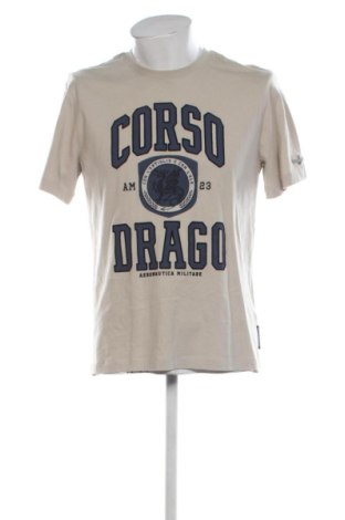 Herren Shirt Aeronautica Militare, Größe L, Farbe Beige, Preis 39,12 €, #138031154