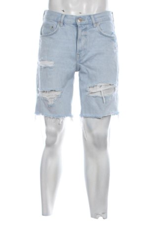 Męskie szorty Bershka, Rozmiar M, Kolor Niebieski, Cena 59,27 zł, #138038413