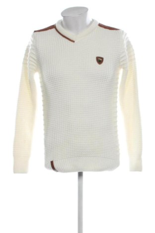 Herrenpullover Wam Denim, Größe M, Farbe Ecru, Preis 22,99 €, #138010593