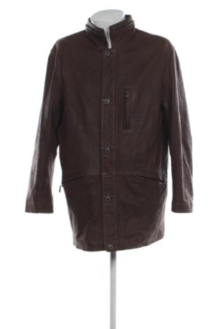 Мъжко кожено яке Unbranded, Размер L, Цвят Кафяв, Цена 83,34 €, #138012009