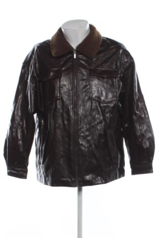 Мъжко кожено яке H&M, Размер L, Цвят Кафяв, Цена 33,23 €, #138013909