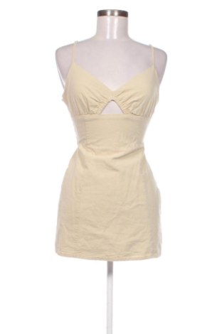 Sukienka Bershka, Rozmiar XS, Kolor Beżowy, Cena 42,34 zł, #137990876