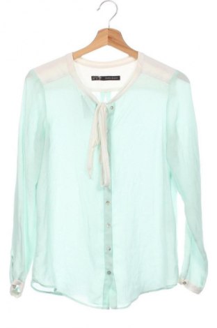 Dámska košeľa  Zara, Veľkosť XS, Farba Zelená, Cena  4,95 €