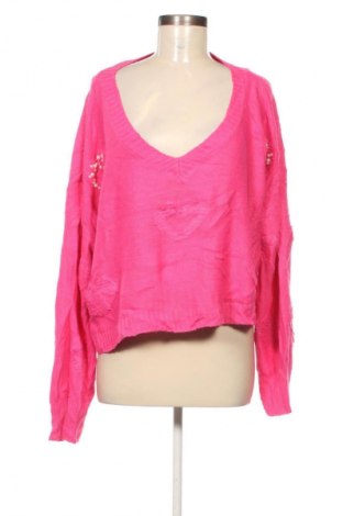 Dámský svetr SHEIN, Velikost L, Barva Růžová, Cena  179,00 Kč