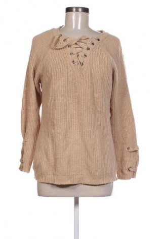 Дамски пуловер Unbranded, Размер M, Цвят Бежов, Цена 3,06 €