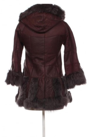 Γυναικείο δερμάτινο μπουφάν Unbranded, Μέγεθος XS, Χρώμα Κόκκινο, Τιμή 54,22 €