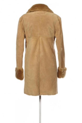 Damen Ledermantel Zara, Größe M, Farbe Beige, Preis 19,21 €