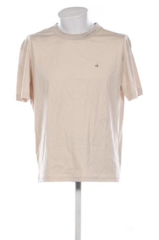 Tricou de bărbați Calvin Klein, Mărime L, Culoare Bej, Preț 408,99 Lei