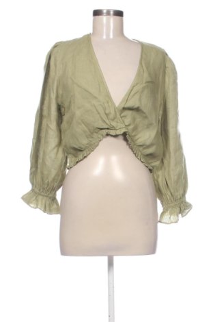 Bluză de femei Zara, Mărime M, Culoare Verde, Preț 78,18 Lei, #138075847