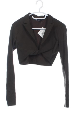 Дамска блуза Zara, Размер XS, Цвят Кафяв, Цена 10,00 €, #138076237