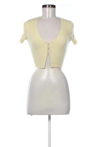 Cardigan de damă Bershka, Mărime S, Culoare Galben, Preț 26,25 Lei, #138062211