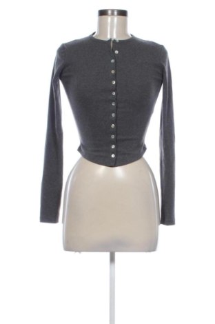 Damski kardigan Bershka, Rozmiar XS, Kolor Szary, Cena 25,40 zł, #138067400
