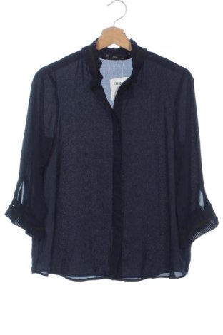 Дамска риза Zara, Размер XS, Цвят Син, Цена 14,00 €, #138062413