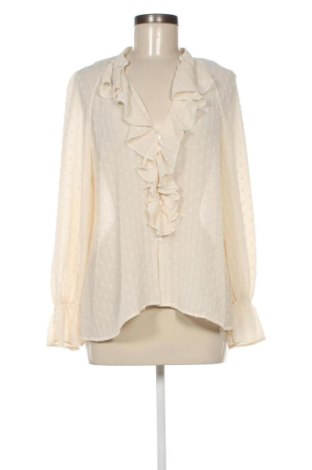 Дамска риза Zara, Размер M, Цвят Екрю, Цена 14,00 €, #138079719