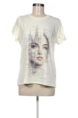 Damski T-shirt Unbranded, Rozmiar M, Kolor ecru, Cena 29,63 zł, #138045409