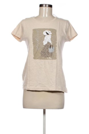Damski T-shirt 17 & Co., Rozmiar L, Kolor Beżowy, Cena 29,63 zł, #138063888