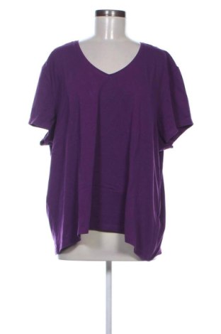 Damski T-shirt Laura Torelli, Rozmiar 3XL, Kolor Fioletowy, Cena 42,34 zł, #138069677