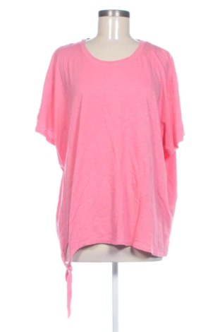 Damski T-shirt Ulla Popken, Rozmiar 4XL, Kolor Różowy, Cena 45,94 zł, #138043826