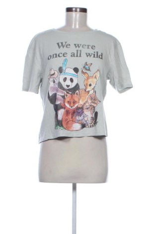 Damski T-shirt Stradivarius, Rozmiar M, Kolor Zielony, Cena 36,29 zł, #138075259