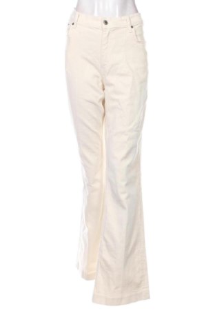 Blugi de femei Zara, Mărime XL, Culoare Ecru, Preț 115,31 Lei, #138048503