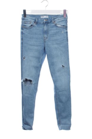 Damskie jeansy Bershka, Rozmiar S, Kolor Niebieski, Cena 59,27 zł, #138058359