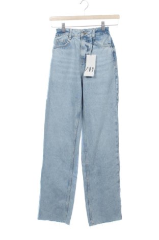 Blugi de femei Zara, Mărime XXS, Culoare Albastru, Preț 196,32 Lei, #138063500