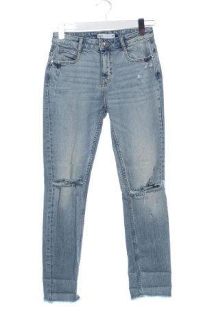 Blugi de femei Zara, Mărime S, Culoare Albastru, Preț 99,73 Lei, #138067236