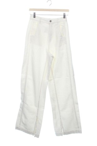 Blugi de femei Zara, Mărime XS, Culoare Ecru, Preț 83,99 Lei, #138068922