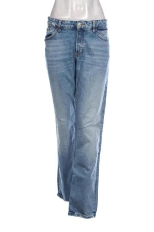 Damskie jeansy Zara, Rozmiar L, Kolor Niebieski, Cena 105,84 zł, #138074744
