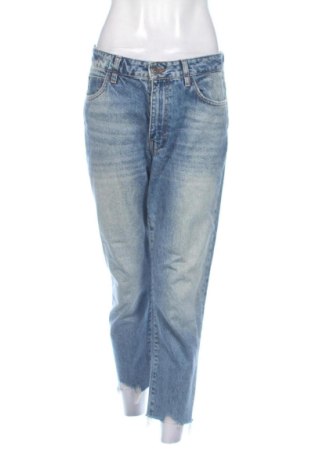 Blugi de femei Zara, Mărime L, Culoare Albastru, Preț 125,98 Lei, #138075184