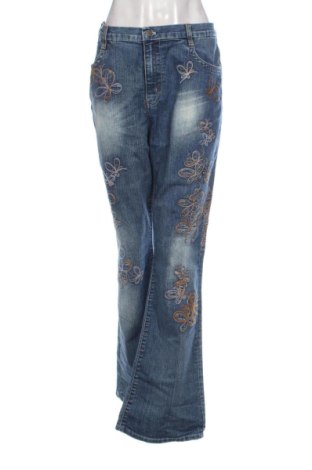 Blugi de femei Sun Rose, Mărime XL, Culoare Albastru, Preț 73,49 Lei, #138082374