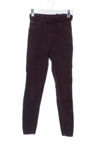 Pantaloni de velvet de femei Reserved, Mărime XXS, Culoare Mov, Preț 41,99 Lei, #138060934