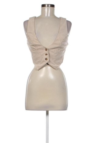 Vestă de femei SHEIN, Mărime S, Culoare Bej, Preț 26,25 Lei, #138048317
