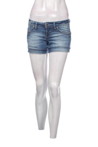 Pantaloni scurți de femei Stradivarius, Mărime M, Culoare Albastru, Preț 41,99 Lei, #138046393