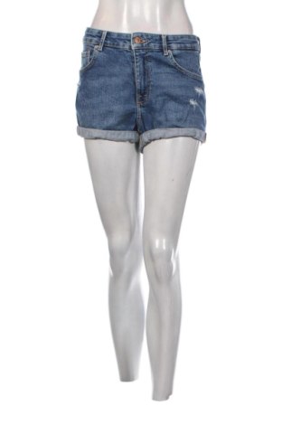 Pantaloni scurți de femei Bershka, Mărime S, Culoare Albastru, Preț 57,74 Lei, #138072345