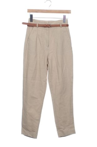 Dámske nohavice Zara, Veľkosť XS, Farba Béžová, Cena  14,00 €, #138080923