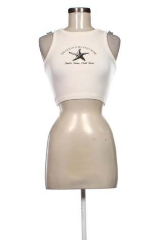 Tricou de damă Pull&Bear, Mărime XS, Culoare Ecru, Preț 36,74 Lei, #138082113