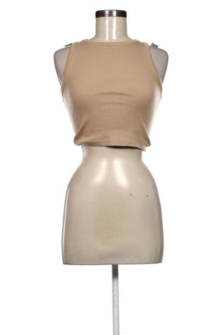 Tricou de damă Bershka, Mărime XS, Culoare Bej, Preț 36,74 Lei, #138082226