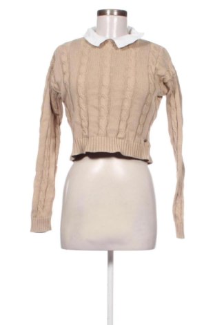Damski sweter Pull&Bear, Rozmiar M, Kolor Beżowy, Cena 67,74 zł, #138041119